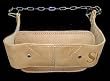 Leather Dip Belt - AUTHENTIC + Chains + Free Weight Lifting Straps SHIHAN