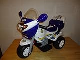 Childrens Battery Operated Rechargeable Electric Police Motorcycle Bike- Regular Size