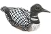 Loon Duck Statue (Carved of Real Wood) 5-inch