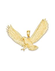 Large Eagle Pendant in 14K Gold