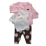 Carter'sPink3PieceCupcakeCardiganSet