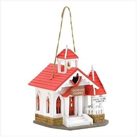 Wedding Chapel Birdhouse from Birdhouses & Accessories