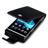 SONY XPERIA S HANDY LEDER TASCHE CASE H�LLE IN SCHWARZ, QUBITS RETAIL VERPACKUNGvon "QUBITS"
