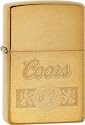 Zippo Lighter Coors, Brass