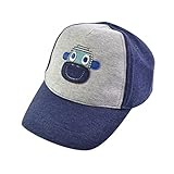 (コ-ランド) Co-land キッズ 帽子 野球帽 ベースボールキャップ 子供ハット ベビー 赤ちゃんキャップ バイカラー サル 男の子 男児 お出かけ UVカット グレー 52