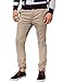 Italy Morn Men Chino Pants Khaki Slim Fit Stretch Cotton Twill Dress Trousers Black