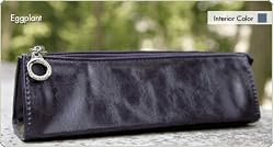 Namaste Eggplant Skinny Mini Crochet Hook Double Point Knitting Needles Case