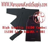 High Quality Iaido Combo: Gi + Hakama + OBI
