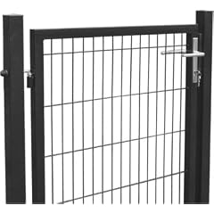 Gartentor, Zaun, Camas, 1630x1000mm inkl. Pfosten RAL 7016/anthrazit