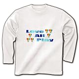 Love all play バドミントン 長袖Tシャツ (ホワイト) M The Seeds of Love