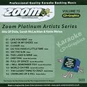 Zoom Karaoke CD+G - Platinum Artists 75: Dido, Sarah McLachlan & Katie Melua