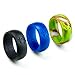 Silicone Wedding Ring 2nd Generation Bundle for Men with 3 Anchor Design Bands of Prime Colors such as Black, Blue and Popular Camouflage Best Selected by Training Prestige offered in a Gift Box to Show Commitment While Leading an Active Sports & Outdoors Lifestyle (10)