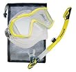 Oceanic Ultra Dry Snorkel, Aeris Europa 3 Mask & Mesh Bag