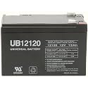 12V / 12Ah Sealed Lead Acid Battery with F2 (.250in) Terminals - UVUB12120F2