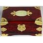 Good Quality Low Cost Gift Her Mom Wife - 8" Rosewood Oriental Jewelry Box w/ Stone Symbol