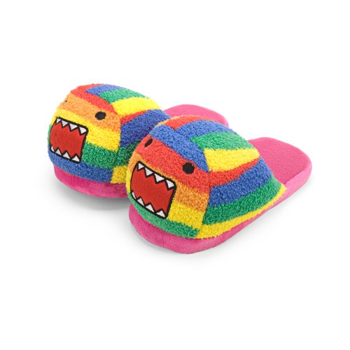 Rainbow Domo Slippers for Women S/6-7-image