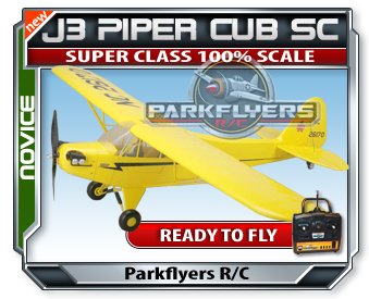 J3 Piper Cub Super Class Electric RTF RC Plane with 2.4 Ghz Rx and EPP Foam!! New!!