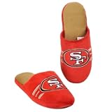 San Francisco 49ers 2011 NFL Team Logo Stripe Slide Slippers House Shoes - Large