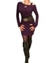 Blue Banana Purple One Shoulder Long Tunic Top