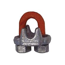 CM M256 Wire Rope Clip, Steel, 1-1/8" Size, 310 lbs Capacity