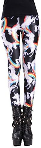Sexy Women Leggings Unicorn Digital Print Stretchy Tight Pants High Qualit