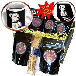 Dogs Boxer - White Boxer Uncropped Ears - Coffee Gift Baskets - Coffee Gift Basket by Decaf Espresso Roast