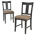 Vertical Slat Upholstered Chairs - Set of 2