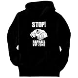 STOP ! - Raphael VIP ZONE Male Names Mens Hoodie (Black, Sizes X-Small - XXX-Large)