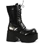 Demonia Boots Women's PLATOON-202 3-1/2" 11 Eyelet P/F Calf Boot, Available in 2 Colors