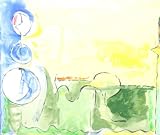 Flotilla Serigraph by Helen Frankenthaler. Best Quality Art Poster Print. size: 37 inches width by 31 inches height.