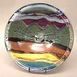 Western Landscape Pottery Pasta Bowl