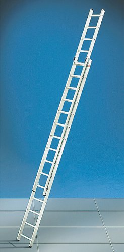 Hailo 7209-001 Alu Schiebeleiter 2x9 Sprossen ProfiStep