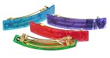 France Luxe Classic Rectangle Barrette - New Tye Dye