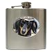 Limited Edition Violano Hip Flask Dachshund Go Troops!