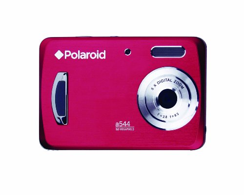 Polaroid CAA-544RC 5.0 Megapixel Digital Camera with 2.4-inch LCD Display (Red)