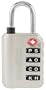 Wordlock LL-207-SL 4-Dial Luggage Lock, Silver
