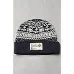 Crooks and Castles The Scorpion Fairisle Beanie in Dark Navy,Hats for Men