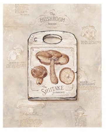 Mushrooms Wall Decor Kitchen Cafe Contemporary Picture Art Print