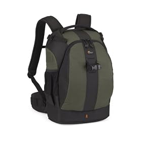 Lowepro Flipside 400 AW Backpack for DSLR Outfit for Canon 550D, 500D, 1000D, Nikon D3000, Samsung NX10, PL1, Panasonic G2,  Sony Alpha A450 - Pine Green