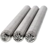 Beadsmith 3-Piece 5mm 'Fun Stuff' Punch Set for Stamping Metal, 3/16-Inch