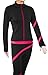 NY2 SPORTSWEAR Figure Skating Polar Fleece Spiral Jacket - Fuchsia (Child Medium)