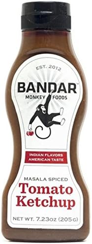 Bandar Monkey Foods Masala Spiced Tomato Ketchup, 7.23 Ounce -- 6 per case.