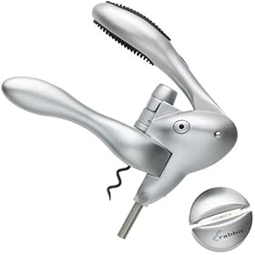 Click here to buy Metrokane Rabbit Silver Corkscrew - Soft & Comfortable Grip .
