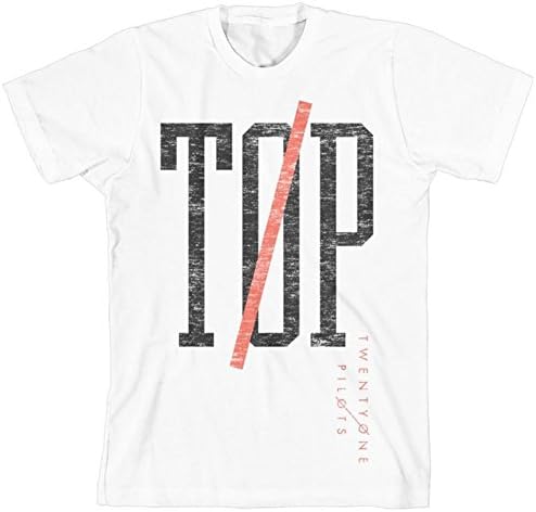 New Arrivals Twenty One Pilots Tall Print Off White Fashion T-shirt Tops 2016 (XX-Large, White)
