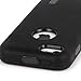 E-LV Deluxe Hard Soft High Impact Hybrid Armor Defender Case Combo for Apple iPhone 5C with 1 Screen Protector, 1 Black Stylus and 1 Microfiber Sticker Digital Cleaner (Black on Black)