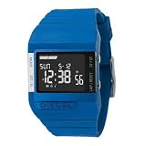 Diesel #DZ7134 Unisex Blue Polyurethane Chronograph Alarm Digital Watch