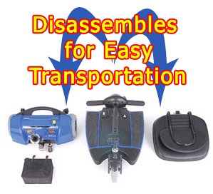 HealthPersonalCare: AmeriGlide Travel LX. 3 Wheel Travel Scooter