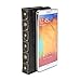 Galaxy Note 3 case, GMYLE Book Wallet Case Vintage for Samsung Galaxy Note 3 III N9000 - Black Crazy Horse Pattern PU Leather Wallet Stand Cover