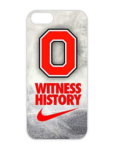 Hot Sell Design Ohio State Buckeyes Iphone 5/5s Rubber TPU Silicone Case Black White
