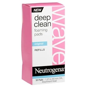 Neutrogena Wave Deep Clean Foaming Pad Refills, 30-Count Pads (Pack of 3)